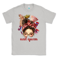 Moon Dust nail queen messy bun with crown bbs Classic Tee - BundleAndBundleShop