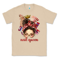 Mushroom nail queen messy bun with crown bbs Classic Tee - BundleAndBundleShop