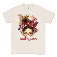 Natural nail queen messy bun with crown bbs Classic Tee - BundleAndBundleShop