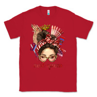 Red nail queen messy bun with crown bbs Classic Tee - BundleAndBundleShop