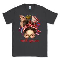 Smoke nail queen messy bun with crown bbs Classic Tee - BundleAndBundleShop