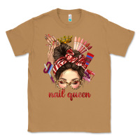 Toasted Coconut nail queen messy bun with crown bbs Classic Tee - BundleAndBundleShop