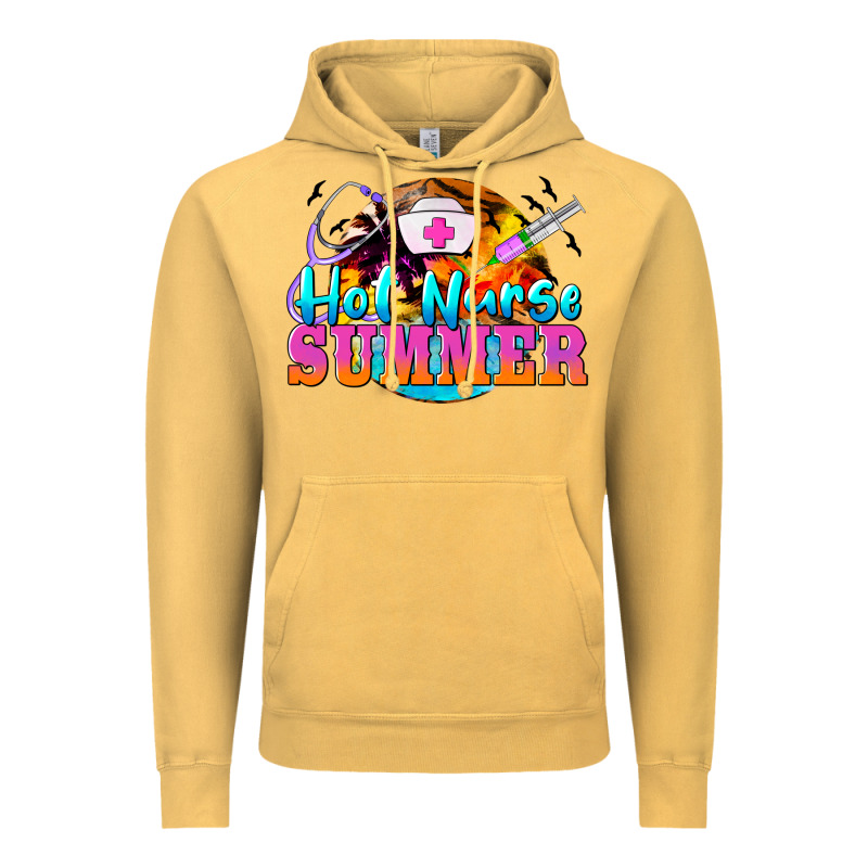 Hot Nurse Summer Vintage Hoodie by BarkalooDesign | Teevron