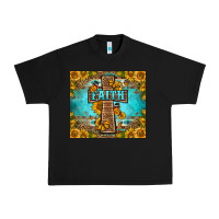 Black Western Faith Cross Butterfly Urban Heavy Tee - LillyAllenDesigns