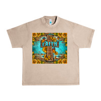 French Oak Western Faith Cross Butterfly Urban Heavy Tee - LillyAllenDesigns