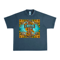 Midnight Navy Western Faith Cross Butterfly Urban Heavy Tee - LillyAllenDesigns