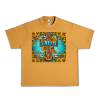 Peanut Butter Western Faith Cross Butterfly Urban Heavy Tee - LillyAllenDesigns