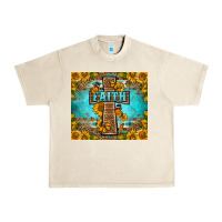 Sandshell Western Faith Cross Butterfly Urban Heavy Tee - LillyAllenDesigns