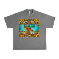 Tornado Western Faith Cross Butterfly Urban Heavy Tee - LillyAllenDesigns