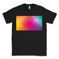 Black multicolor abstract lines Classic Tee - chombo