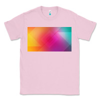 Bubblegum Pink multicolor abstract lines Classic Tee - chombo