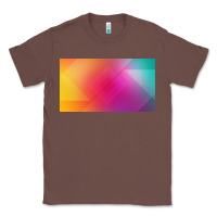Chestnut multicolor abstract lines Classic Tee - chombo