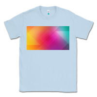 Dusty Blue multicolor abstract lines Classic Tee - chombo