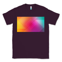 Plum multicolor abstract lines Classic Tee - chombo