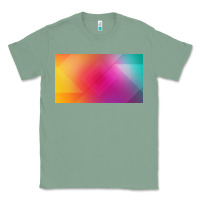 Sage multicolor abstract lines Classic Tee - chombo