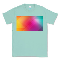 Seafoam multicolor abstract lines Classic Tee - chombo