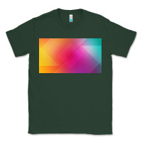 Sports Green multicolor abstract lines Classic Tee - chombo