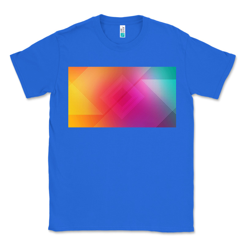 Multicolor Abstract Lines Classic Tee by chombo | Teevron