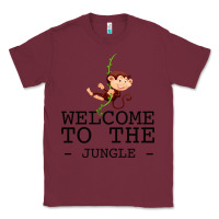 Burgundy Welcome To The Jungle Classic Tee - Bettercallsaul