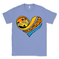 Colony Blue Bus Driver Off Duty Heart Classic Tee - Jasminsmagicworld