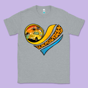 Bus Driver Off Duty Heart Classic Tee Designed By Jasminsmagicworld