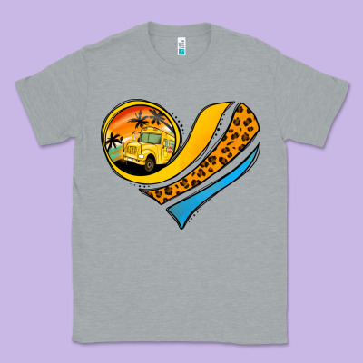 Bus Driver Off Duty Heart Classic Tee Designed By Jasminsmagicworld