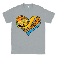 Heather Grey Bus Driver Off Duty Heart Classic Tee - Jasminsmagicworld
