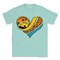 Seafoam Bus Driver Off Duty Heart Classic Tee - Jasminsmagicworld