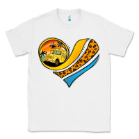 White Bus Driver Off Duty Heart Classic Tee - Jasminsmagicworld