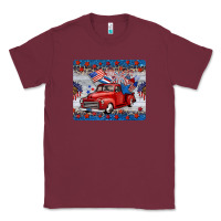 Burgundy american truck 4th of july mousepad Classic Tee - BarkalooDesign