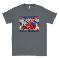 Charcoal Heather american truck 4th of july mousepad Classic Tee - BarkalooDesign
