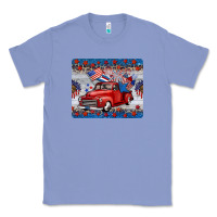 Colony Blue american truck 4th of july mousepad Classic Tee - BarkalooDesign