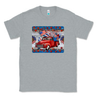 Heather Grey american truck 4th of july mousepad Classic Tee - BarkalooDesign