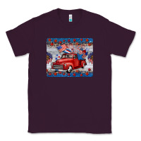 Plum american truck 4th of july mousepad Classic Tee - BarkalooDesign
