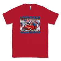Red american truck 4th of july mousepad Classic Tee - BarkalooDesign