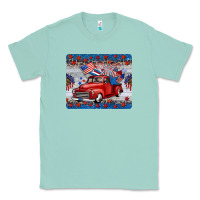 Seafoam american truck 4th of july mousepad Classic Tee - BarkalooDesign