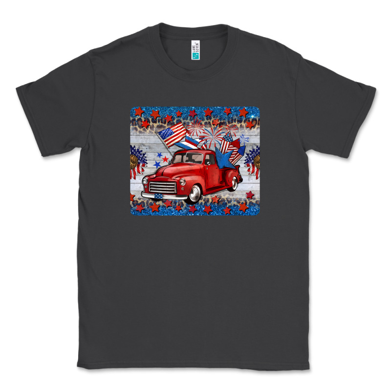 American Truck 4th Of July Mousepad Classic Tee by BarkalooDesign | Teevron