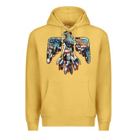 Antique Gold American flag thunderbird Premium Hoodie - BarkalooDesign