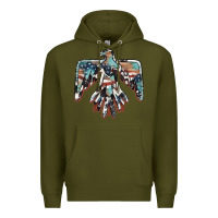 Army Green American flag thunderbird Premium Hoodie - BarkalooDesign