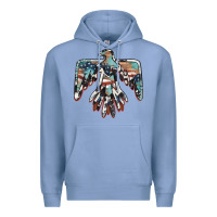 Colony Blue American flag thunderbird Premium Hoodie - BarkalooDesign