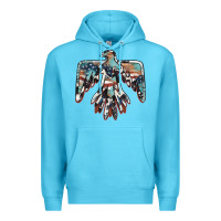 Ocean Blue American flag thunderbird Premium Hoodie - BarkalooDesign