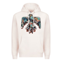 Pale Pink American flag thunderbird Premium Hoodie - BarkalooDesign