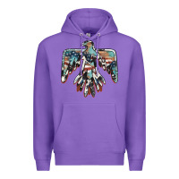 Purple American flag thunderbird Premium Hoodie - BarkalooDesign