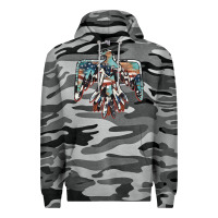 Slate Camo American flag thunderbird Premium Hoodie - BarkalooDesign