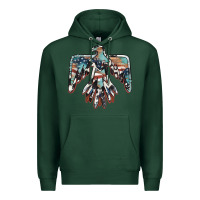 Sports Green American flag thunderbird Premium Hoodie - BarkalooDesign