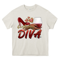 Cream birthday diva Heavy Core Tee - BundleAndBundleShop