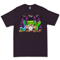 Plum Joy Halloween Gnome Premium Tee - CowhideDigitalArt