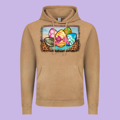 Easter Egg Background Vintage Hoodie Designed By Barkaloodesign