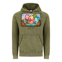 Vintage Olive easter egg background Vintage Hoodie - BarkalooDesign