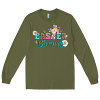 Army Green easter blessing with  cross Long Sleeve Tee - Artiststas